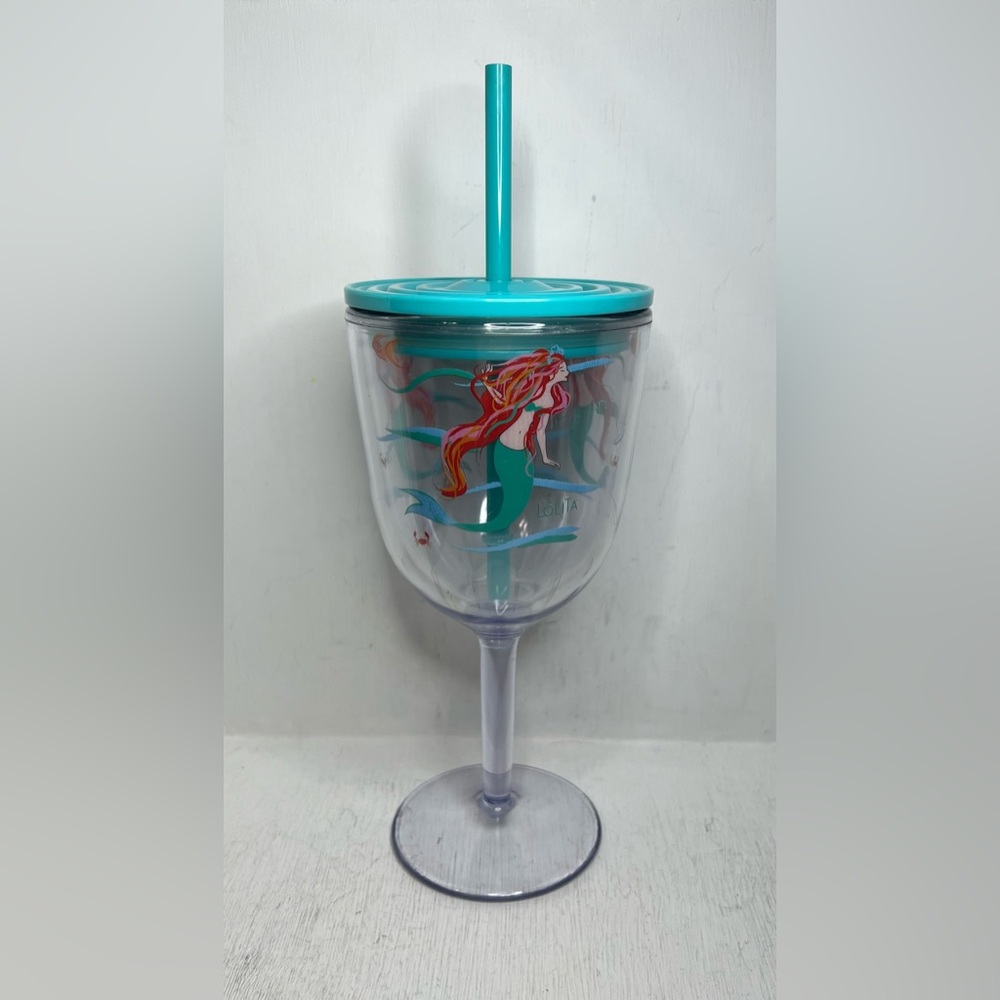 Lolita Mermaid Wine Tumbler with Lid and Straw